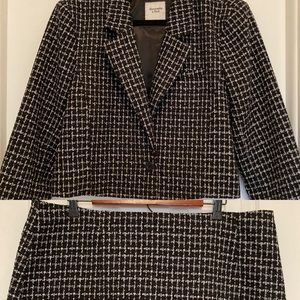 Abercrombie & Fitch Wool blend Suit Skirt Set